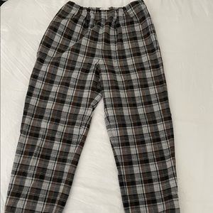 Aritzia Wilfred Free Plaid Pants